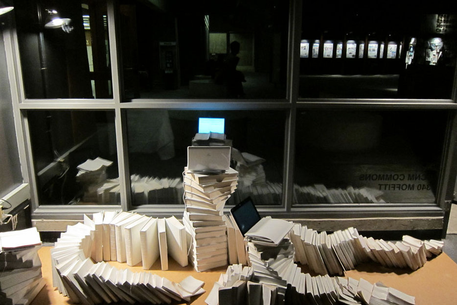 ||The Future of the Book: a mixed media electronic sculpture/installation by Judith Donath, Gilad Lotan, and Martin Wattenberg.