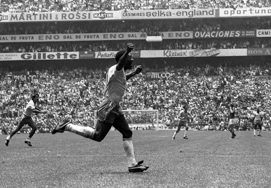 ||Pelé at the 1970 World Cup.