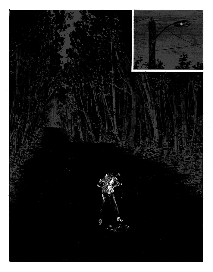 Country Darkness Part 1 Panel 6 by K.L. Ricks for Hazlitt