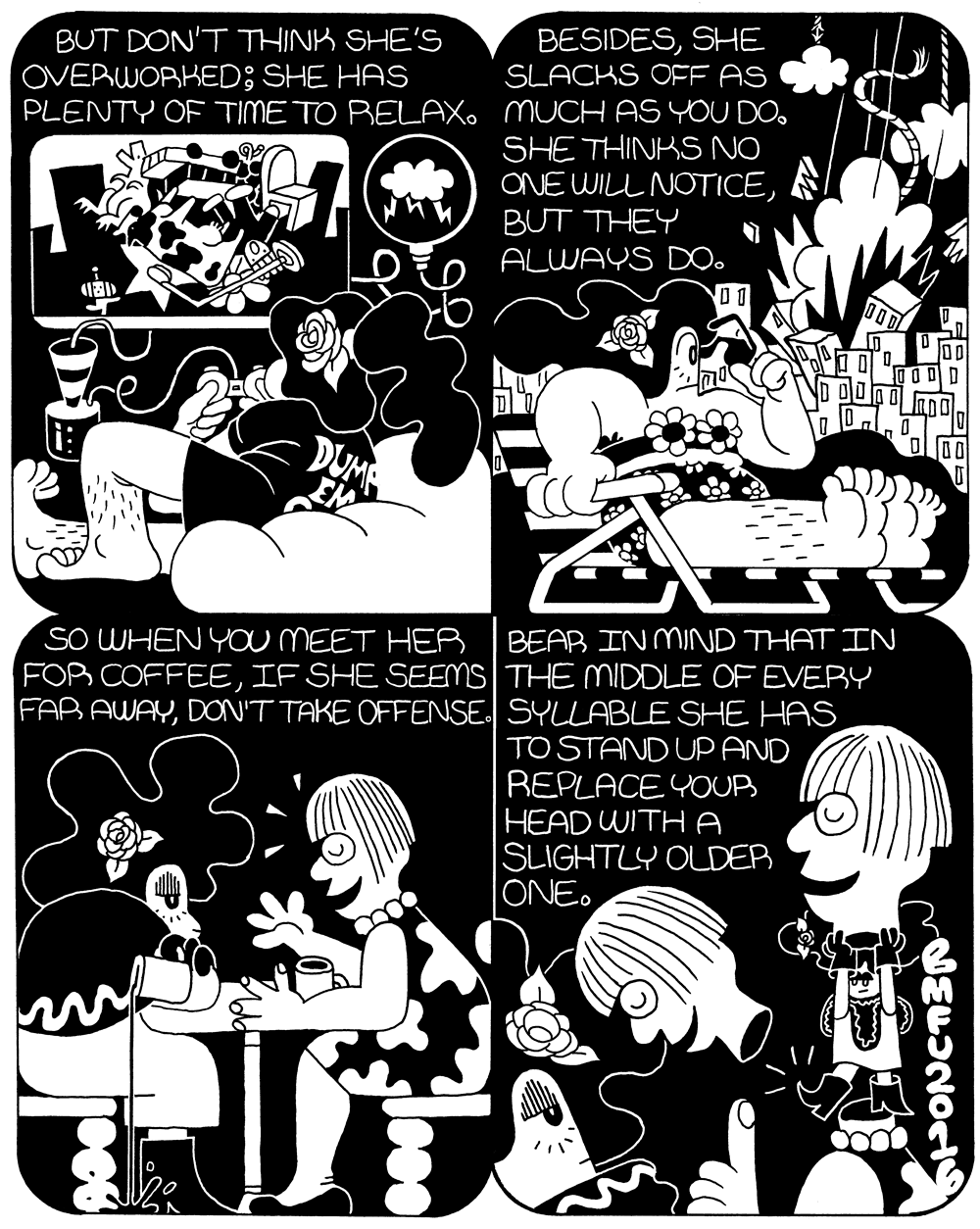 She's Done it All! Part 2 Page 4 by Benjamin Urkowitz for Hazlitt