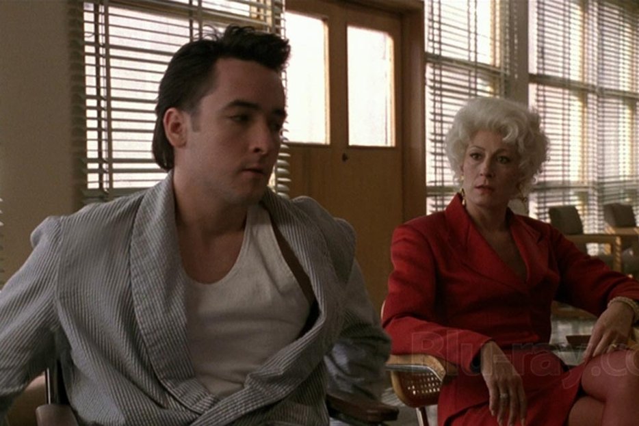| John Cusack and Angelica Huston in Stephen Frears' The Grifters