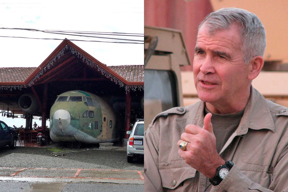 || Pub-Bar El Avion in Costa Rica, and former deputy-director of the National Security Council Oliver North