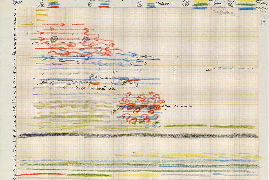 ||A musical score by composer Iannis Xenakis