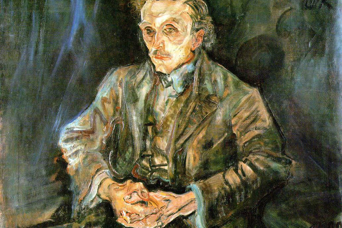 | Portrait of architect Adolf Loos by Oscar Kokoschka