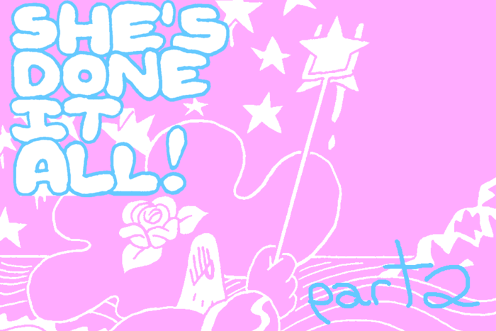 Banner for She's Done it All! Part 2 by Benjamin Urkowitz for Hazlitt