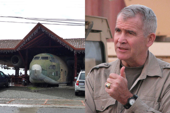 || Pub-Bar El Avion in Costa Rica, and former deputy-director of the National Security Council Oliver North