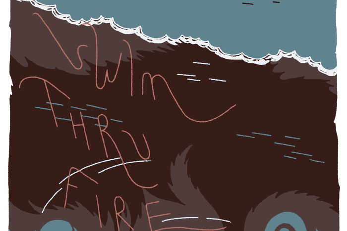 Banner for Swim Thru Fire by Annie Mok and Sophia Foster-Domino for Hazlitt