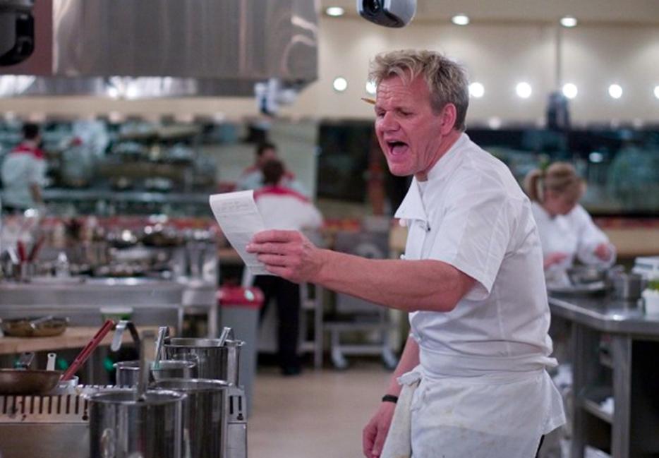|| Gordon Ramsay calling out an order to the brigade de cuisine