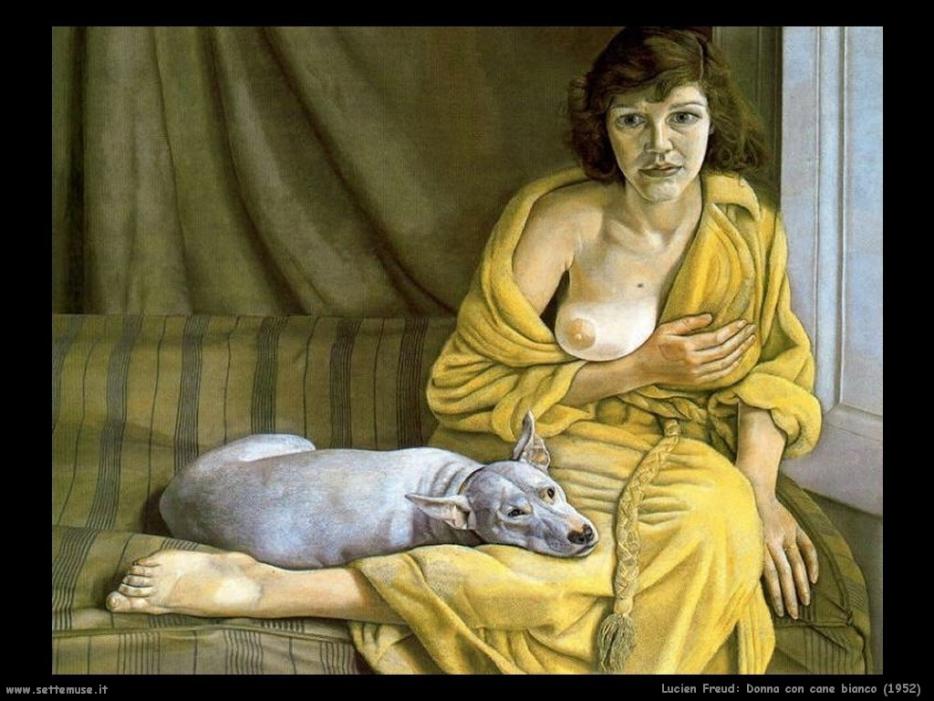 ||Lucian Freud, Woman with White Dog (1952)