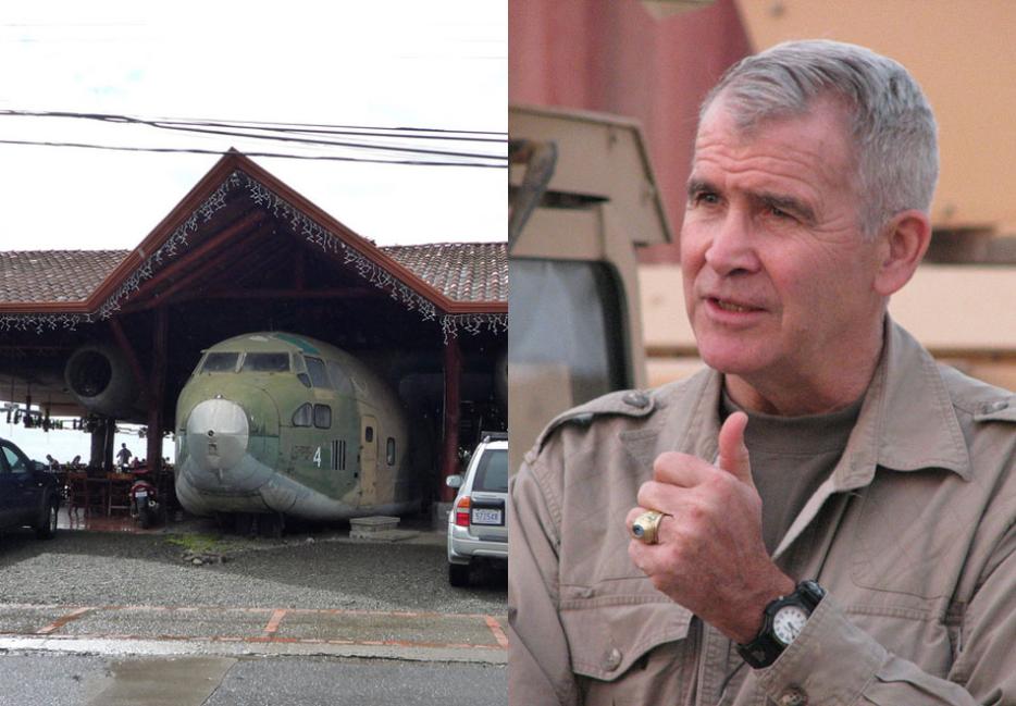 || Pub-Bar El Avion in Costa Rica, and former deputy-director of the National Security Council Oliver North