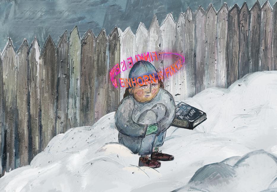Kids Leggings, Winter Snowflakes Art by Toronto Artist Rachael Grad