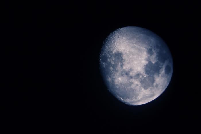 || A blue moon, via Flickr user Asher Isbrucker